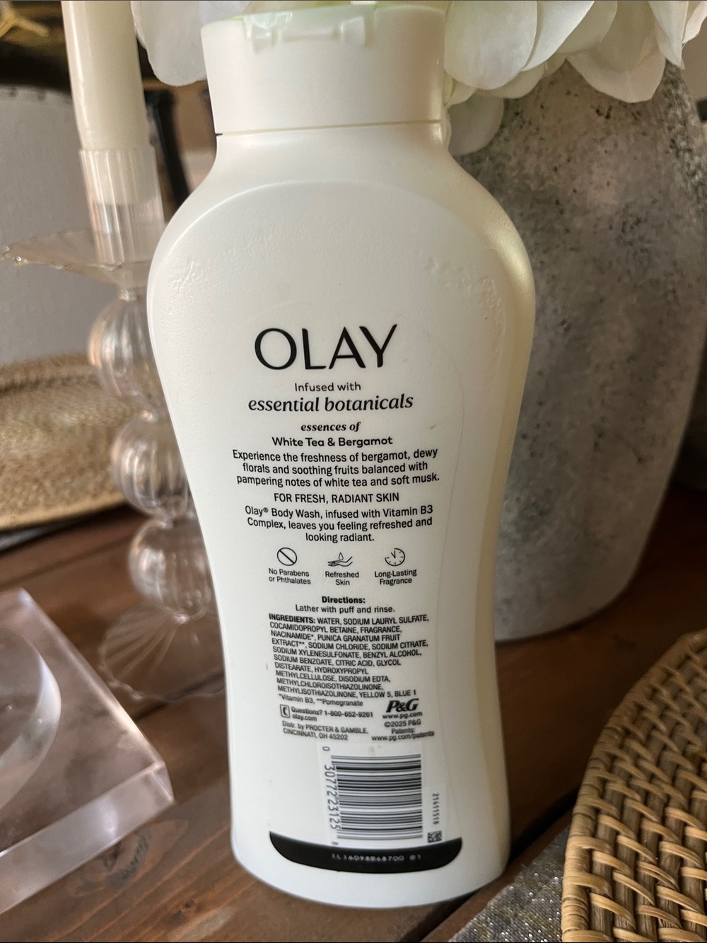OLAY WOMAN Essential Botanical White Tea & Bergament Foaming Beauty NWT - Picture 6 of 6